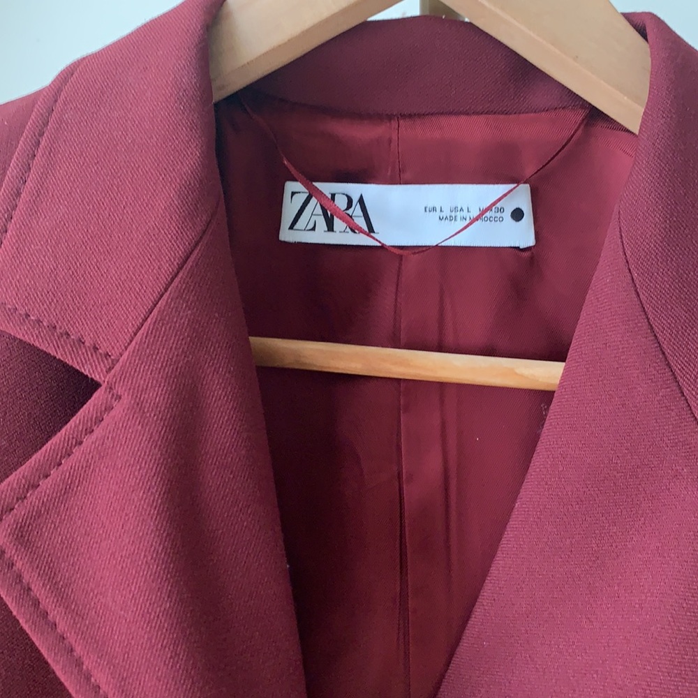 NWT Zara BUTTONED TAILORED BLAZER / L - Picture 12 of 15